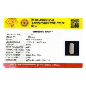 พลอยโทแพซทรงรีสีน้ำเงินหลวม 7.98 กะรัต สูง 8 มม. ขัดเงาแล้ว - Product Image 4