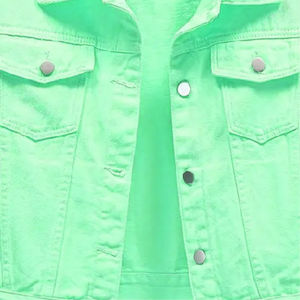 Nouveau 2025 veste en jean pour femmes hiver chaud veste en jean courte avec personnalisation de Style Vintage haut tendance veste en jean - Product Image 4