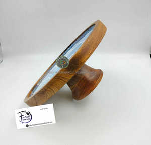 Juego de herramientas y soporte para pastel de madera natural hecho a mano para bodas, fiestas y decoración del hogar, exhibición de postres de madera ecológica de FWE - Product Image 2