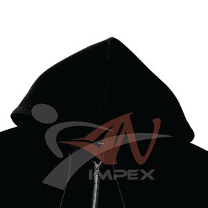 คุณภาพสูงที่กําหนดเองการพิมพ์โลโก้ผู้ชายซิป Hoodie วัสดุที่กําหนดเองยืดหยุ่นผู้ชายเสื้อสเวตเตอร์ Hoodie - Product Image 3