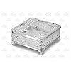 Boîtes de rangement multi-usages carrées en argent pur, élégantes plateaux de service pour cadeaux de mariage, emballage de boîte cadeau décorative - Product Image 3