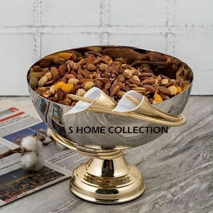 Nuevo cuenco chapado en oro de diseño atractivo para decoración de fiesta de boda, cuenco de decoración de Metal de calidad de lujo para la venta superior - Product Image 6