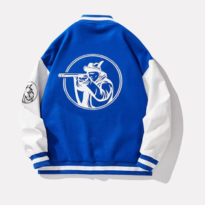 Chaqueta Varsity Nueva de Otoño e Invierno, Estilo Casual Relajado, Color Negro, Chaqueta Exterior con Púas, Top de Manga Larga para Parejas - Product Image 2