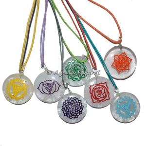 Bijoux de mode parfaits pendentifs et breloques méditation Yoga 7 Chakra pendentifs ensemble naturel Fengshui Chakra produits de guérison - Product Image 1