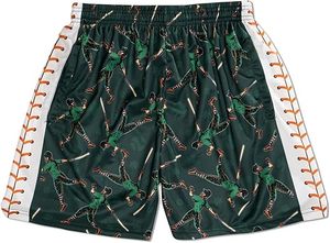 Short de basket-ball en maille pour homme 5 pouces XS Baseball Graphic Workout Impression personnalisée Vente en gros Logo Sportswear Double short pour homme - Product Image 4