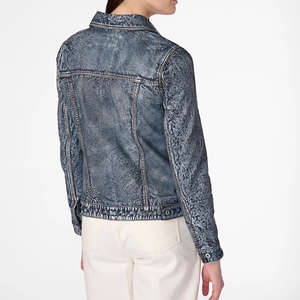 Veste en cuir d'agneau véritable pour homme, finition écologique, veste varsity d'hiver, coupe-vent, col montant chauffant - Product Image 2