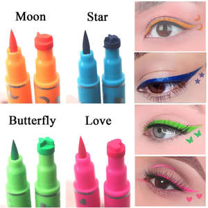 Crayon Eyeliner Double Pointe Imperméable pour Maquillage de Fête, Eyeliner Magnétique Coloré, Ingrédients Chimiques, Résistant à l'Eau, Emballage en Boîte - Product Image 3