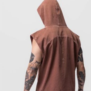 Camiseta sin mangas de gimnasio con capucha para hombre de alto rendimiento: ideal para culturismo, entrenamiento y ropa deportiva en el gimnasio - Product Image 6