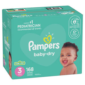 Pañales Pampers Baby-Dry Talla 4, 204 Pañales, 9 kg - 14 kg, Hasta 100% de Protección Contra Fugas y Comodidad Durante Toda la Noche - Product Image 2