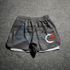 Short hybride double couche short MMA short de combat de qualité supérieure en gros logo personnalisé impression tissu microstretch fabriqué au Pakistan - Product Image 2