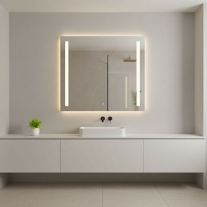 Nuevo Espejo Calefactor Cuadrado sin Marco de 500W con LED de Onda, Calentamiento Rápido, Calefactor Infrarrojo de Fibra de Carbono, Ventilación con Energía Solar - Product Image 5