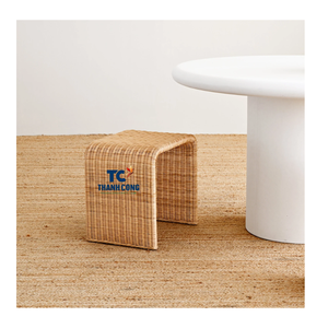 เก้าอี้หวายทำด้วยมือสไตล์เวียดนามเก้าอี้ห้องนั่งเล่นทำจากไม้แบบเรียบง่ายเฟอร์นิเจอร์บ้านวินเทจสไตล์โบโฮธรรมชาติสำหรับสวนกลางแจ้ง - Product Image 1