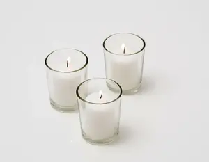 Hot Sale Luxury Crystal Candle Vessels Glossy <b>Glass</b> Votive <b>Tealight</b> Candle <b>Holders</b> With Gold Rim for Decoration - Product Image 1