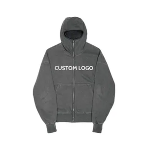 Sudadera con Capucha de Invierno para Hombre, 100% Algodón Puro de Alta Calidad, Holgada y de Talla Grande, Estilo Urbano, Felpa Gruesa de Secado Rápido, con Logotipo Personalizado - Product Image 3