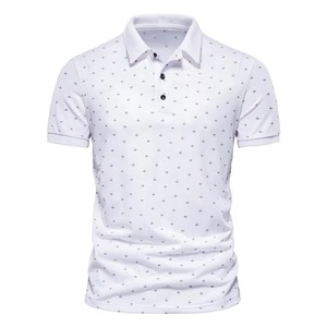 Men's Printed Polo <b>Shirt</b> Slim Fit Casual Short Sleeve Summer Wear Soft Cotton Golf Style <b>Collared</b> polo <b>t</b>-<b>shirt</b> - Product Image 6