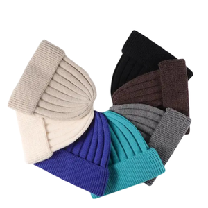 High Quality Comfortable Casual Warm Winter Adjustable Fleece Knitted Beanie <b>Caps</b> Unisex OEM Wholesale Custom Logo - Product Image 1