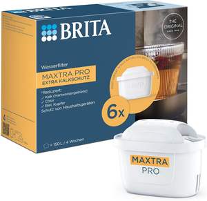 Brita Maxtra Pro Cartucho de filtro de agua con protección de cal extra Paquete de 6 (Stock de medio año) Reemplazo original de Brita - Product Image 4