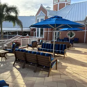 Großer großer größe winddicht sommer markt pool restaurant werbung sonne schatten garten benutzerdefinierter sonnenschirm im freien patio strand regenschirm
