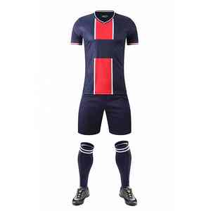 ชุดฟุตบอลพิมพ์ลายแบบซับลิเมชั่น ชุดฝึกซ้อมฟุตบอล เสื้อเจอร์ซีย์ ระบายอากาศได้ดีและแห้งเร็ว ชุดฟุตบอลสโมสรใหม่ กางเกงขาสั้น - Product Image 2