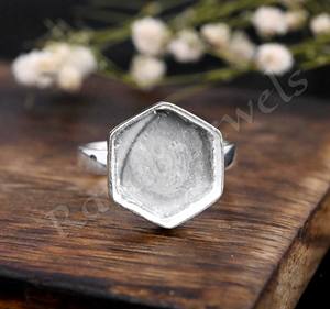 2025 nouveauté 925 argent Sterling hexagone 10mm réglage blanc lait maternel cendres résine remplir à la main bijoux commémoratifs - Product Image 3