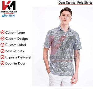 Camisas de Golf de Paintball para hombre, Polo de manga corta que absorbe la humedad, camisetas de Golf con cuello atlético, patrones estampados transpirables - Product Image 4