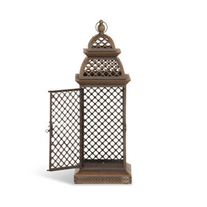Lanterne à bougie en métal marron la plus vendue directement en usine pour les décorations de Noël d'autres occasions fabriquées par Uzair Handicrafts - Product Image 3
