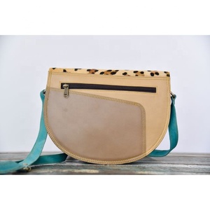 Monedero de cuero con pelo de vaca Bolso de cuero real Bolsos de cuero para mujer con estilo - Product Image 3