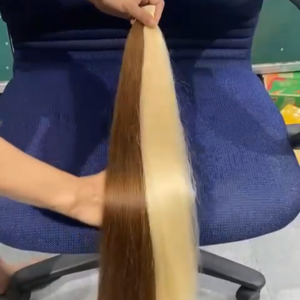 Precio al por mayor, paquetes de cabello humano virgen Remy 613 vietnamita liso natural para extensiones - Product Image 3