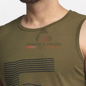 Camiseta sin mangas de secado rápido para hombre, novedad de 2025, estilo informal de punto transpirable de Color personalizado a la venta - Product Image 6