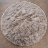 Alfombra Moderna de Cuero Tejido a Máquina, Resistente a las Manchas, con Patrón Abstracto para Uso en el Hogar, Dormitorio, Sala de Estar
