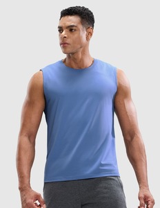 OEM personalizado deporte sin mangas músculo 100% algodón camisetas sin mangas correr Fitness gimnasio camiseta sin mangas para los hombres - Product Image 5