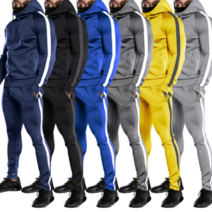 Chándal de calle Unisex 2025, jersey con capucha para hombre, chándal para correr con bloque de Color de talla grande, chándal de moda - Product Image 2