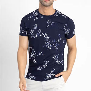 Venta al por mayor de los hombres de estilo de diseño personalizado nuevo diseño de buena calidad de algodón de ajuste suelto línea de los hombres camiseta para hombres camisetas transpirables - Product Image 1