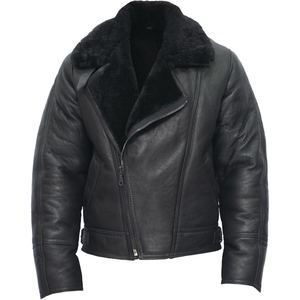 Chaqueta de Cuero de Oveja para Hombre de Primera Calidad con Interior de Piel de Cabra Afelpada - Product Image 5