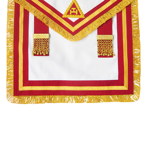 Delantal de rey de Arco Real irlandés de alta calidad con flecos Delantal de Regalia de Masones de bajo precio - Product Image 4