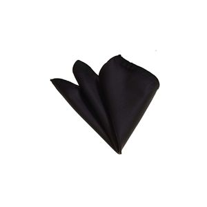 Black <b>Patterned</b> Cotton Weaving Pocket Square One Size Male Adult - Product Image 2
