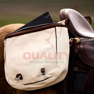 Elegantes bolsos de cuero para SILLÍN de caballo con detalles de logotipo personalizado creados para mayor durabilidad y comodidad del jinete adecuados para la venta al por mayor - Product Image 3