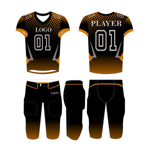 Uniforme de Fútbol Americano 2025 con Logotipo Personalizado, Ropa Deportiva de Alta Calidad, Transpirable, Diseño de Manga Corta, Tallas Grandes - Product Image 1