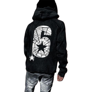 Pantalones de Chándal Personalizados para Hombre, 100% Algodón, Estilo Desgastado con Lavado Ácido, con Cremallera, Ropa Urbana - Product Image 4