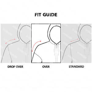 Sweat-shirts à capuche pour hommes, coupe ample, grammage lourd 300-500 g/m², épaules tombantes, unis, vierges pour impression personnalisée - Product Image 4