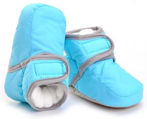 Chaussons de berceau en polaire Sherpa avec semelles antidérapantes pour bébés filles et garçons - Product Image 3
