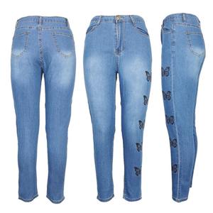 Pantalon et veste en denim wax pour hommes et femmes, personnalité écologique, vente en gros de coton à taille élastique, plat d'été - Product Image 6