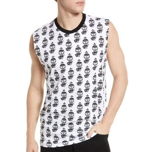 Débardeur de musculation pour hommes grandes tailles, sublimation, vêtements de sport, été, tissu polyester, vente d'usine, débardeur sublimation pour hommes - Product Image 1