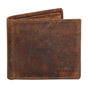 Cartera Bifold de Cuero Genuino para Hombre con Forro de Algodón, Ventana para Identificación, Bloqueo RFID y Múltiples Ranuras para Tarjetas - Product Image 5