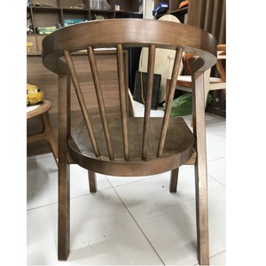 Material de madera natural Sala de estar Chaise De Cafe moderno Diseño tradicional Dormitorio Apartamento Sofá Silla - Product Image 3