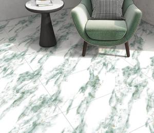 Carreaux de sol en porcelaine GVT/PGVT très vendus, 600x1200 mm, pour la décoration intérieure, aspect marbre poli et glacé, dalle pour salons - Product Image 3