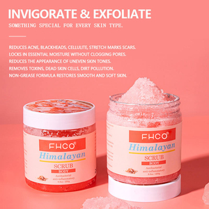 Exfoliante Corporal de Sal Rosa del Himalaya Orgánica al por Mayor, Antibacteriano, Antiinflamatorio, Limpieza Profunda, Iluminador - Product Image 1