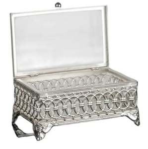 Boîte à bijoux décorative en métal la plus vendue pour conserver des bijoux élégants au design moderne et unique - Product Image 1