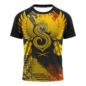 Personnalisé 100% Polyester Coton Boxe Sports Gym Chemise D'entraînement À Séchage Rapide Et Respirant Solide Avant Logo Conception Vierge-Sultan Boxing - Product Image 4