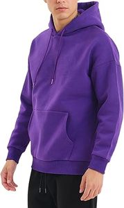 Sudaderas Casuales de Invierno para Hombre, Color Sólido, Poliéster/Algodón, Felpa, Corte Regular con Diseño de Bolsillo, Ecológicas, de Secado Rápido y Transpirables - Product Image 2